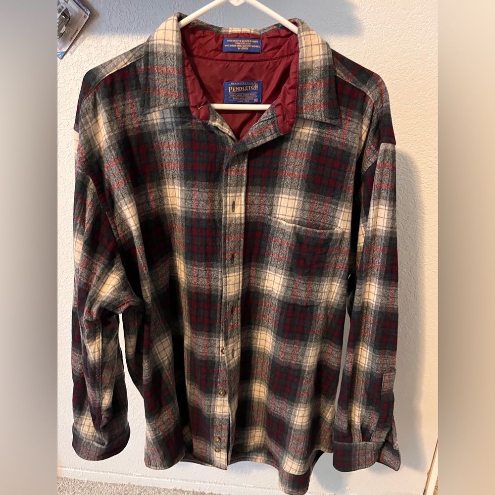 100% Wool Pendleton button down